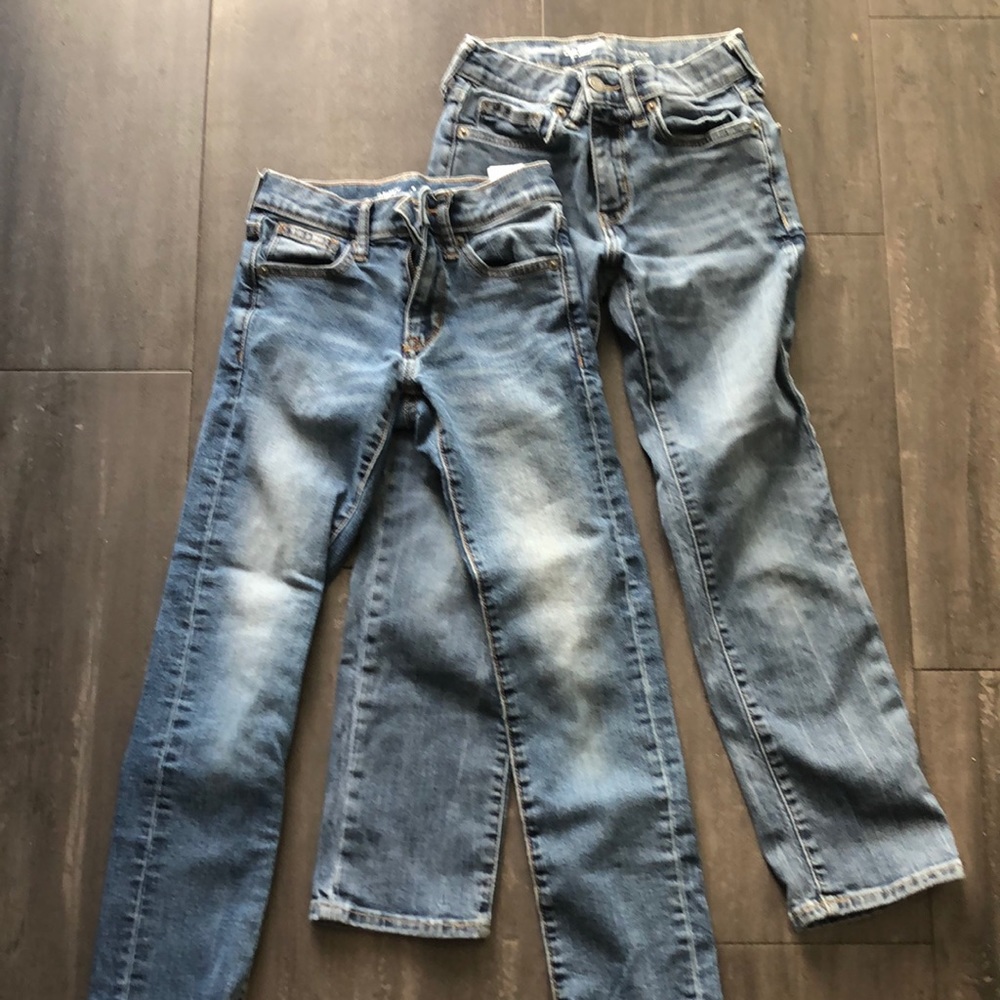 2pairs Old Navy Karate Slim jeans -sz 8 boys